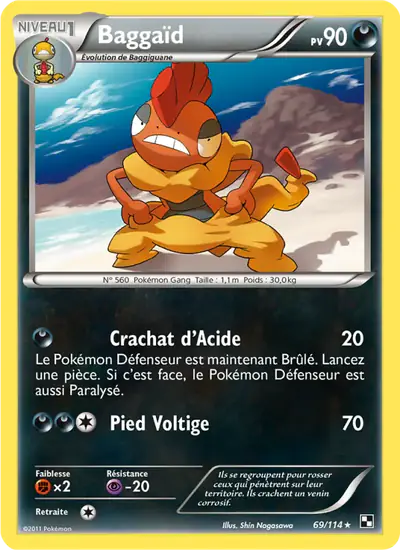 Image de la carte Pokemon Baggaïd 69/114