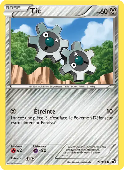 Image de la carte Pokemon Tic 74/114