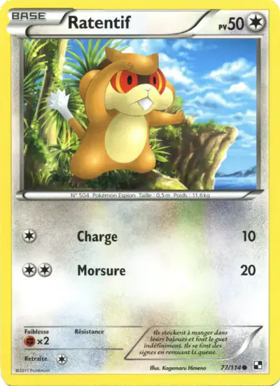 Image de la carte Pokemon Ratentif 77/114