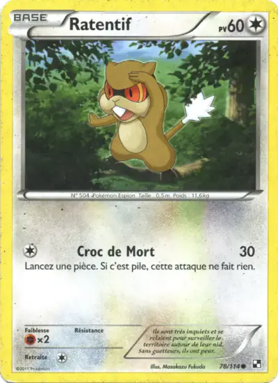Image de la carte Pokemon Ratentif 78/114