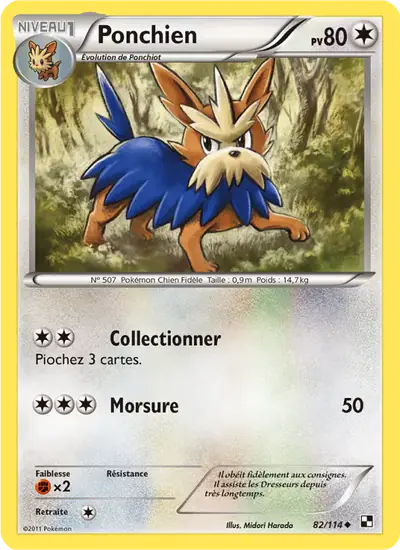 Image de la carte Pokemon Ponchien 82/114