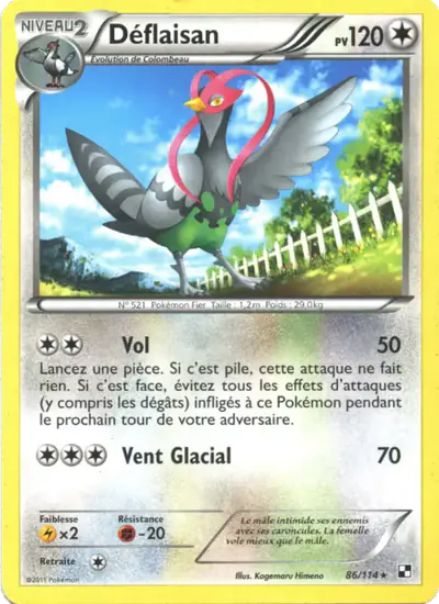 Image de la carte Pokemon Déflaisan 86/114