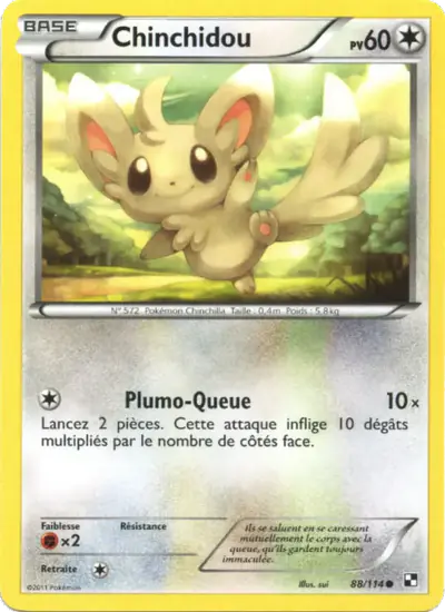 Image de la carte Pokemon Chinchidou 88/114