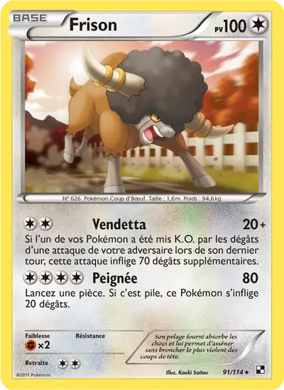 Image de la carte Pokemon Frison 91/114