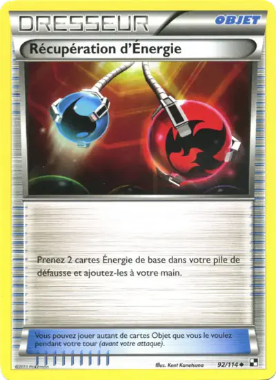 Image de la carte Pokemon Récupération d'Énergie 92/114