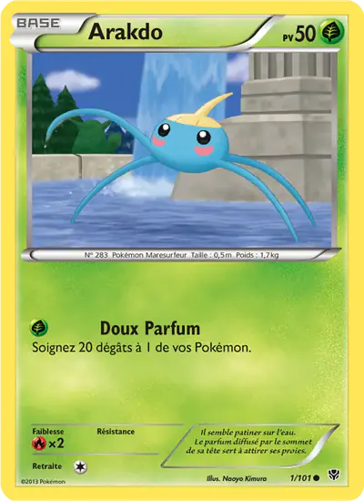 Image de la carte Pokemon Arakdo 1/101