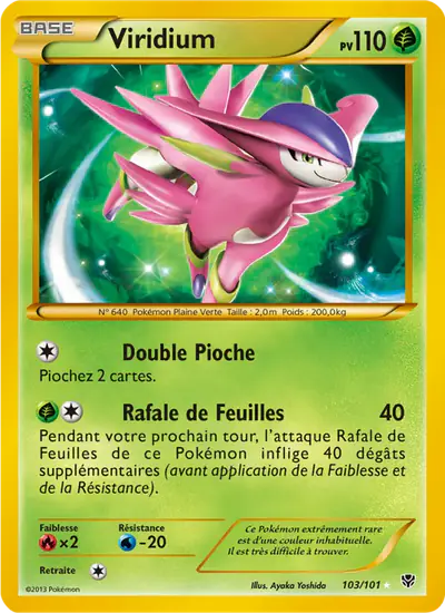 Image de la carte Pokemon Viridium 103/101