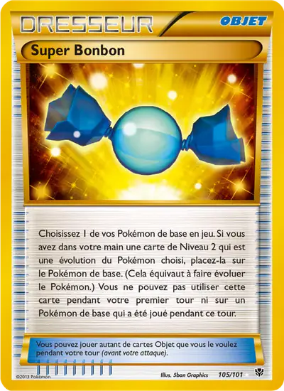 Image de la carte Pokemon Super Bonbon 105/101