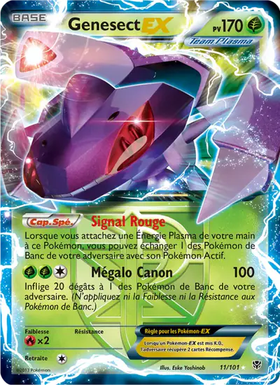 Image de la carte Pokemon Genesect EX 11/101
