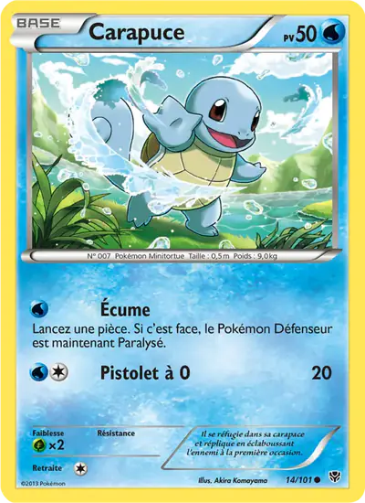 Image de la carte Pokemon Carapuce 14/101