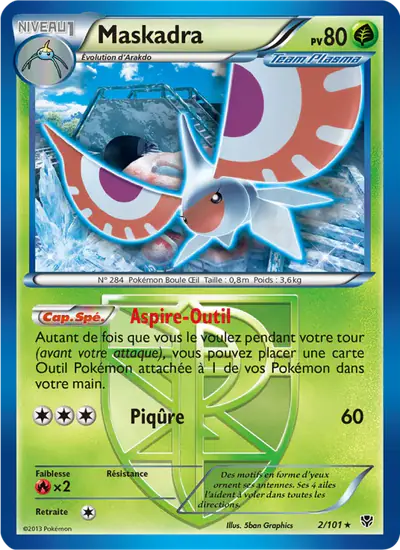 Image de la carte Pokemon Maskadra 2/101