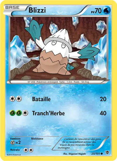 Image de la carte Pokemon Blizzi 25/101