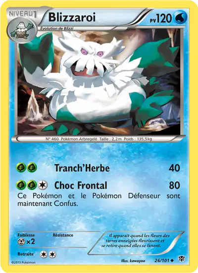 Image de la carte Pokemon Blizzaroi 26/101