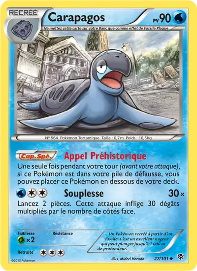 Image de la carte Pokemon Carapagos 27/101