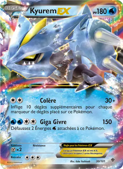 Image de la carte Pokemon Kyurem EX 30/101