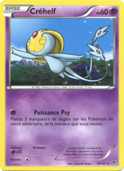 Image de la carte Pokemon Créhelf 36/101