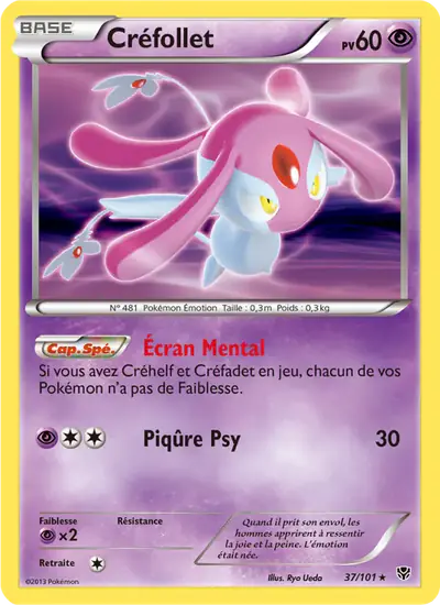 Image de la carte Pokemon Créfollet 37/101