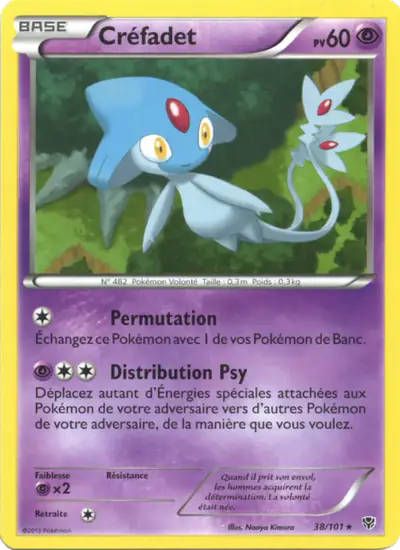 Image de la carte Pokemon Créfadet 38/101