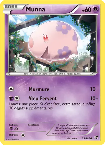 Image de la carte Pokemon Munna 39/101