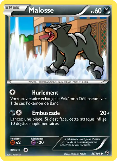 Image de la carte Pokemon Malosse 55/101