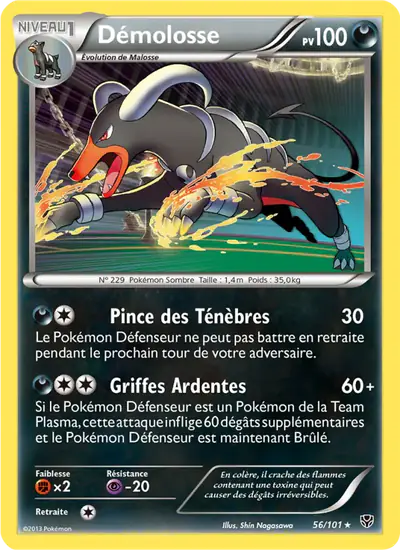 Image de la carte Pokemon Démolosse 56/101