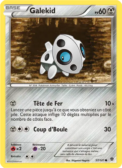 Image de la carte Pokemon Galekid 57/101
