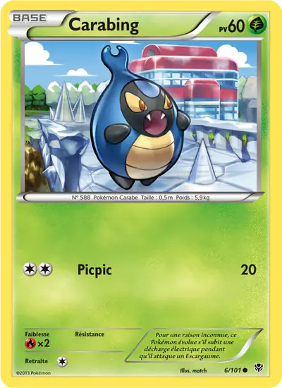 Image de la carte Pokemon Carabing 6/101
