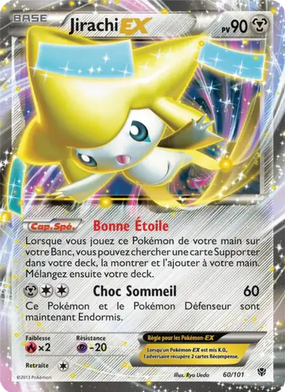 Image de la carte Pokemon Jirachi EX 60/101