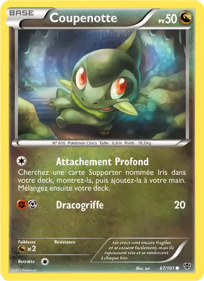 Image de la carte Pokemon Coupenotte 67/101