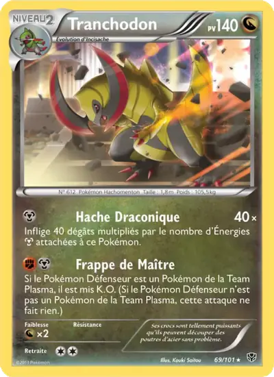 Image de la carte Pokemon Tranchodon 69/101