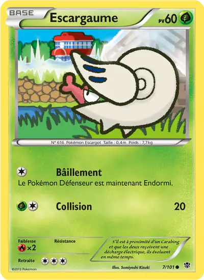 Image de la carte Pokemon Escargaume 7/101