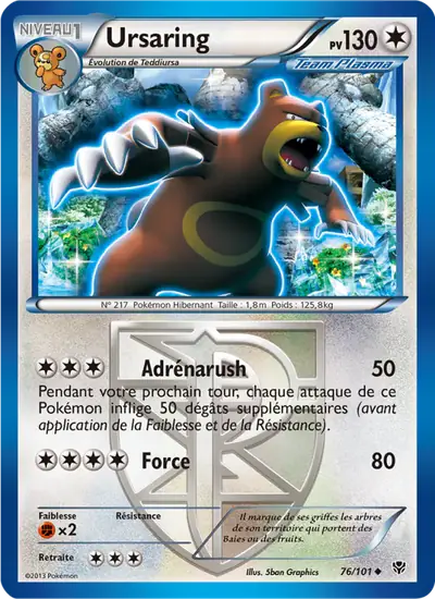 Image de la carte Pokemon Ursaring 76/101