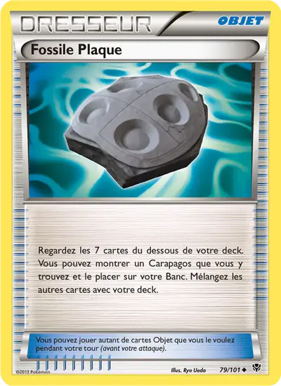 Image de la carte Pokemon Fossile Plaque 79/101