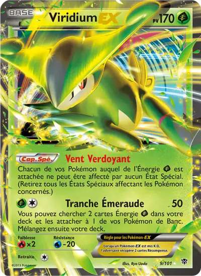 Image de la carte Pokemon Viridium EX 9/101