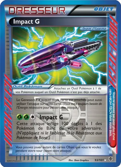 Image de la carte Pokemon Impact G 93/101