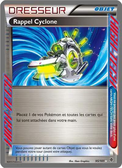 Image de la carte Pokemon Rappel Cyclone 95/101