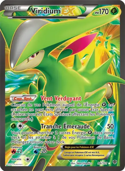 Image de la carte Pokemon Viridium EX 96/101