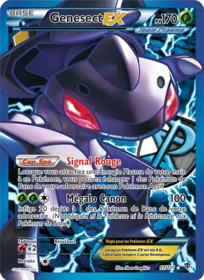 Image de la carte Pokemon Genesect EX 97/101