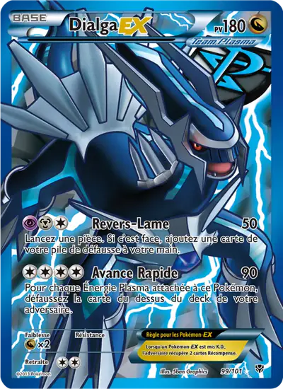 Image de la carte Pokemon Dialga EX 99/101