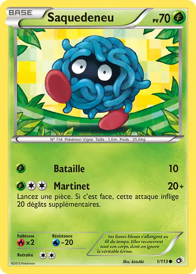 Image de la carte Pokemon Saquedeneu 1/113