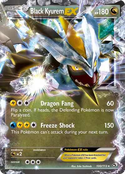 Image de la carte Pokemon Black Kyurem EX 100/113