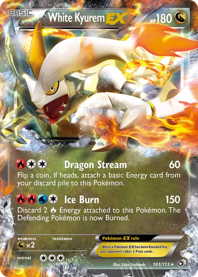 Image de la carte Pokemon White Kyurem EX 101/113
