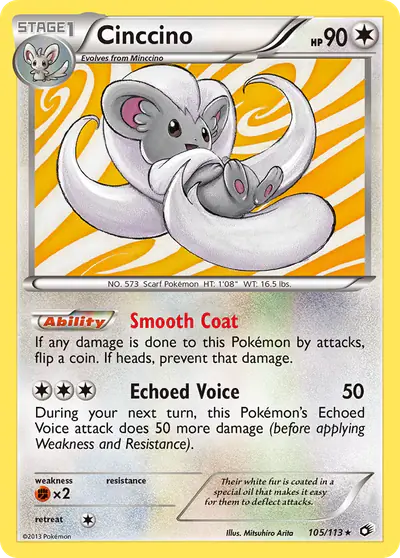 Image de la carte Pokemon Cinccino 105/113