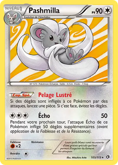 Image de la carte Pokemon Pashmilla 105/113