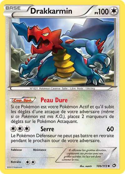 Image de la carte Pokemon Drakkarmin 106/113