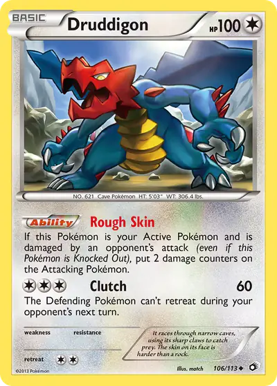 Image de la carte Pokemon Druddigon 106/113