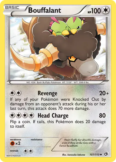 Image de la carte Pokemon Bouffalant 107/113