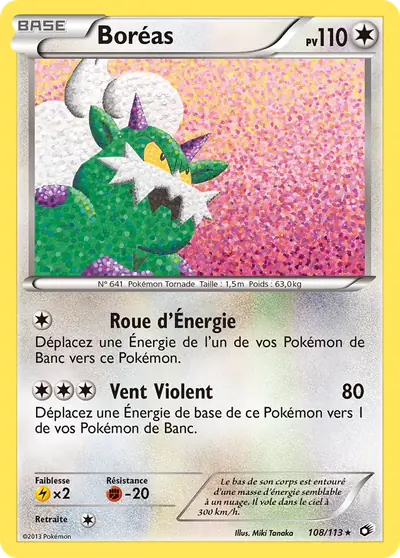 Image de la carte Pokemon Boréas 108/113