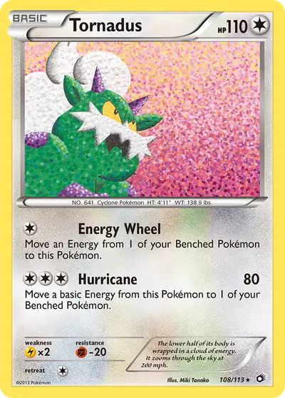 Image de la carte Pokemon Tornadus 108/113