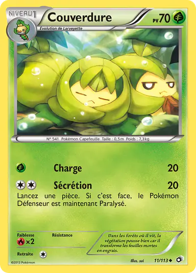 Image de la carte Pokemon Couverdure 11/113